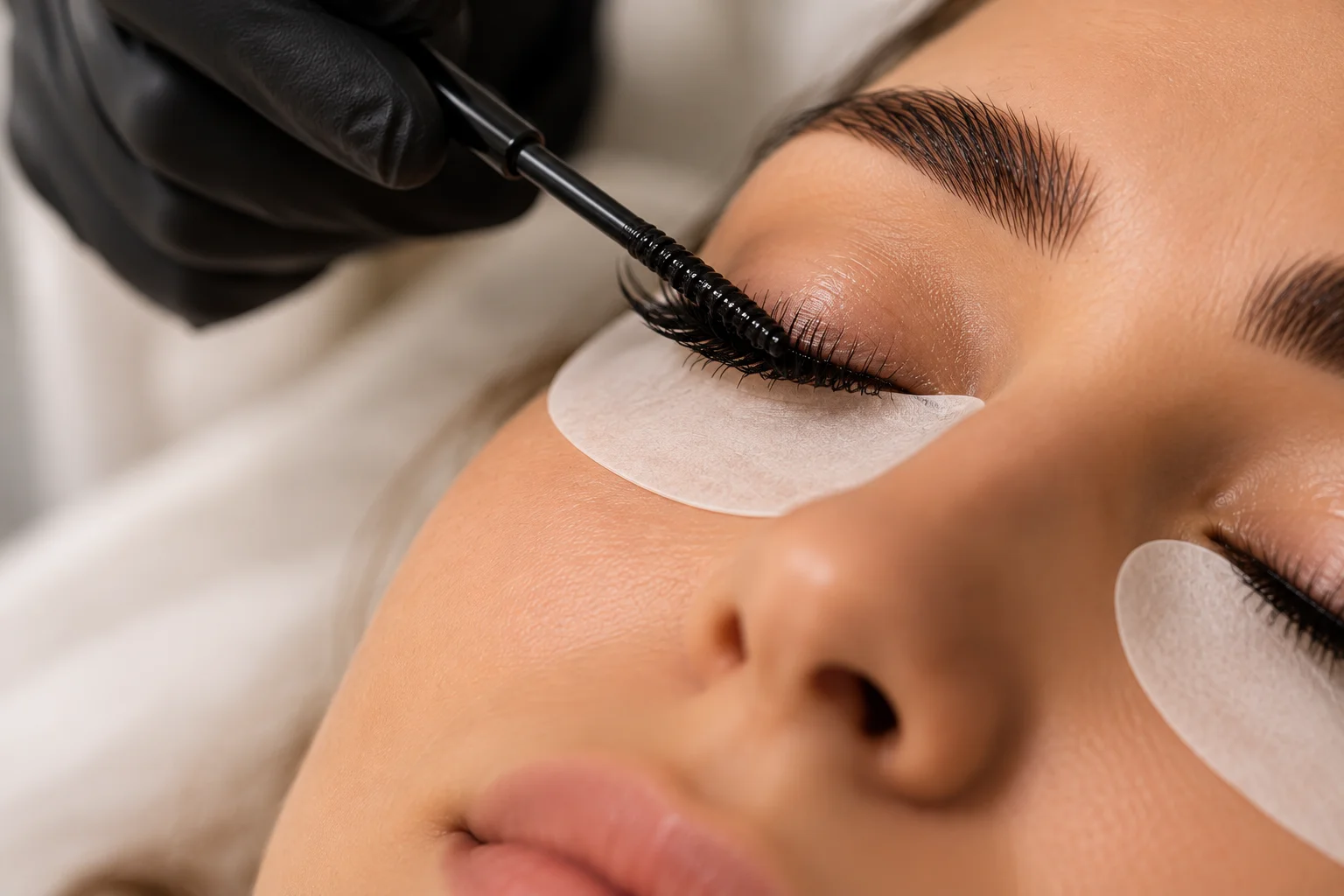 Wimpern färben